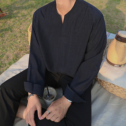 Camicia con colletto alla coreana CHUNGJU