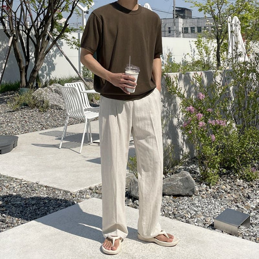 PAJU Pantaloni in lino Old Money